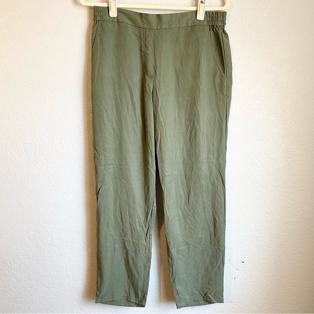 Gap Tencell Pull On Pants Olive Green - M